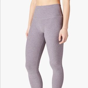 Beyond Yoga Heathered Mauve High-Waist Leggings